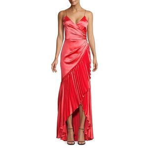 Pleated Ruffle High-Low Gown 💃